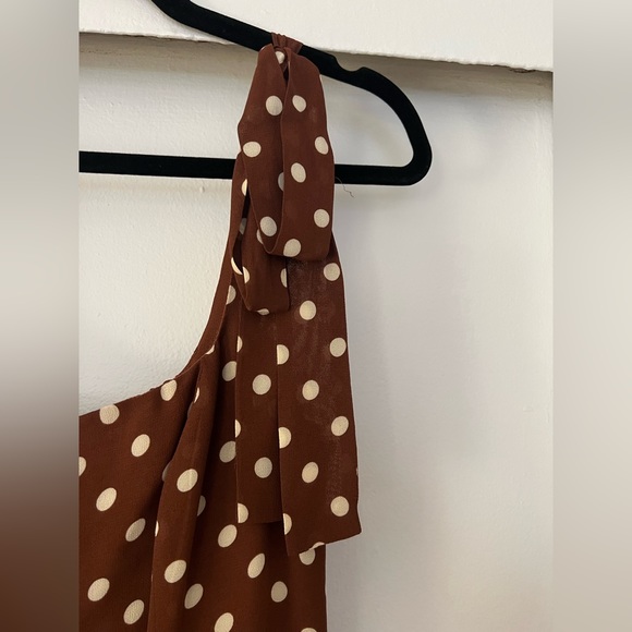 Reformation Twilight Midi Length Dress in Au Lait - Picture 8 of 8